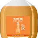 Method Gel Dish Soap Refill, Clementine Scent, Powerful Cleaning Formula, Large Refill Tub, Cuts Through Grease, 54 Fl Oz