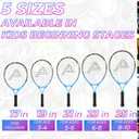 AMA SPORT Kids Tennis Racket for Junior Toddlers Starter Kit 17-25" Tennis Racquet for Girls and Boys with 420D Nylon Shoulder Strap Bag, 21 inch