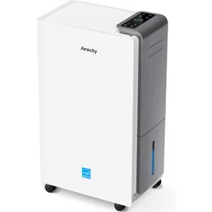 Aeocky 500 Sq.Ft Energy Star Most Efficient 2025 Dehumidifier,AEOCKY Max 80 Pint/Day Smart Compressor Dehumidifier with Drain Hose, Intelligent Humidistat,for Basement,Bedroom,Home,Bathroom