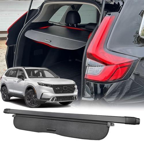 Volcaner Cargo Cover for 2023-2025 2026 Honda CRV Accessories, (Carbon Fiber Texture) for Honda CRV 2023-2026 Accessories(Include Hybrid) Retractable Trunk Cover Shield Shade Privacy Screen for CR-V