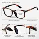 CCVOO +1.0 Reading Glasses for Women, Eyeglasses, Blue Light Readers for Women, Computer Eye Glasses, Cheaters