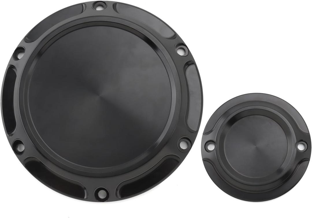 Derby Cover Timer Timing Cover for Harley 2004-2022 Sportster Iron 883 1200 XL XR Nightster Forty Eight Seventy Two (black)