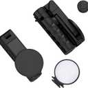 2026 New Pocket Selfie Stick: Magnetic/Clamp Dual Mount, Multi-Angle, Tripod, Wireless Remote, Fill Light, Vlogging Essential| for iPhone & Android. Carry on Selfie (Black)