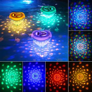 Swimming Floating Pool Lights, Fish Pattern 3PCS Color Changing Underwater Pool Light That Float, 4 Colors 2 Modes, Glow Hot Bath Tub LED Light Up Decor (3AAA Batteries Powered, Not Included)