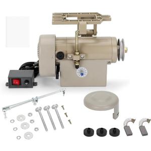 Sewing Machine Servo Motor, 750W Electric Servo Motor, AC110V, 3/4HP, 3450RPM，Industrial Servo Motor with Carbon Brush, Energy Efficient, Quiet Operation, Instructions