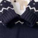 CIYCUIT Baby Boy Girl Christmas Outfit Newborn My First Christmas Onesie Sweater Clothes (6-12 Months, B2 Christmas Blue)