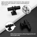 10 Pack Cabinet Knobs Black Dresser Drawer Knobs - Black Kitchen Cabinet Pulls T Bar Kitchen Hardware