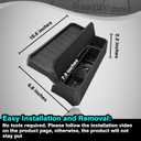 BestEvMod for 2026+ Model Y Juniper Refresh/2026 2025 2024+ Model3 Highland Refresh Sunglasses Holder Screen Dash Console Organizer Accessories Dashboard Organizer Back Storage Box Custom Fit Silicone