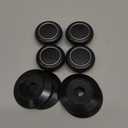 4Pcs Universal Pot Lid Top Replacement Knob,Heat Resistant and Prevent static electricity,Easy installation Kitchen Cookware Replacement Pan Lid Holding Handles. (Black)