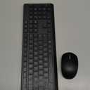 Wireless Keyboard and Mouse Combo for Windows, 2.4G Full-Sized External Cordless Computer Keyboard Mouse Combo for Laptop PC Desktop Chrome Mac, Number Pad 1600 DPI Silent Mouse USB Receiver (Black)