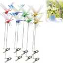 2 x Outdoor 3D Dragonfly Clips, Fake Dragonfly Clip, Creative Home Ornaments, 3D Dragonfly Garden Decoration Clip with Natural and Organic Concepts8PCS