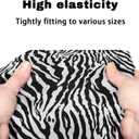 Zebra Stripe Rollator Seat Cushion Back Bar Cover Set Rollator Walker Seat Back Covers Stretchy Rollator Walker Accessories