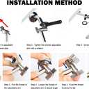 NearMoon Adjustable Shower Arm Universal Connection, Extension Arm, Adjust Angle to Upgrade Shower Experience, Easy to Install, Anti-leak (11 Inch, Chrome Finish)