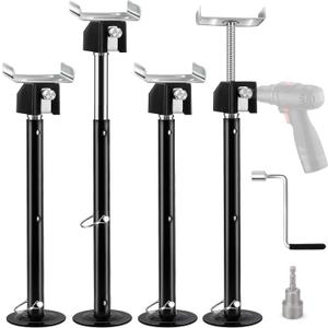 Kohree RV Slide Out Support Jacks (4PCS), Up to 20,000lb Heavy Duty Camper Support Jacks, Adjust from 20"-49" by Power Drill or Hand Crank Handle for Camper Trailer 5th wheel and Class A RV Slide Outs