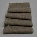 homEdge PVC Placemat, 4 PCS of Non-Slip Heat Resistant Place Mats, Washable Vinyl Placemats, Set of 4  Linen Yellow