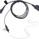 KS K-STORM Surveillance Headset Acoustic Tube Earpiece with MIC Compatible with Kenwood Two Way Radio