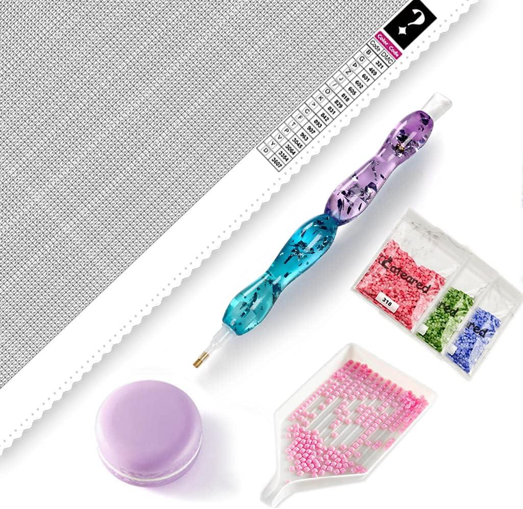 CATEARED Mystery Diamond Painting Kit for Adults, Unknown Picture 5D Diamond Art Kit with Full Accessories Paint by Numbers for DIY Craft Wall Decor (Square Drills,Random Size) (30x30cm or 30x40cm)