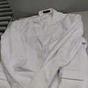 Men's 3 Piece Slim Fit Suit Set, Two Button Blazer Solid Jacket Vest Pants Wedding Business Suit (XX-Large, White)