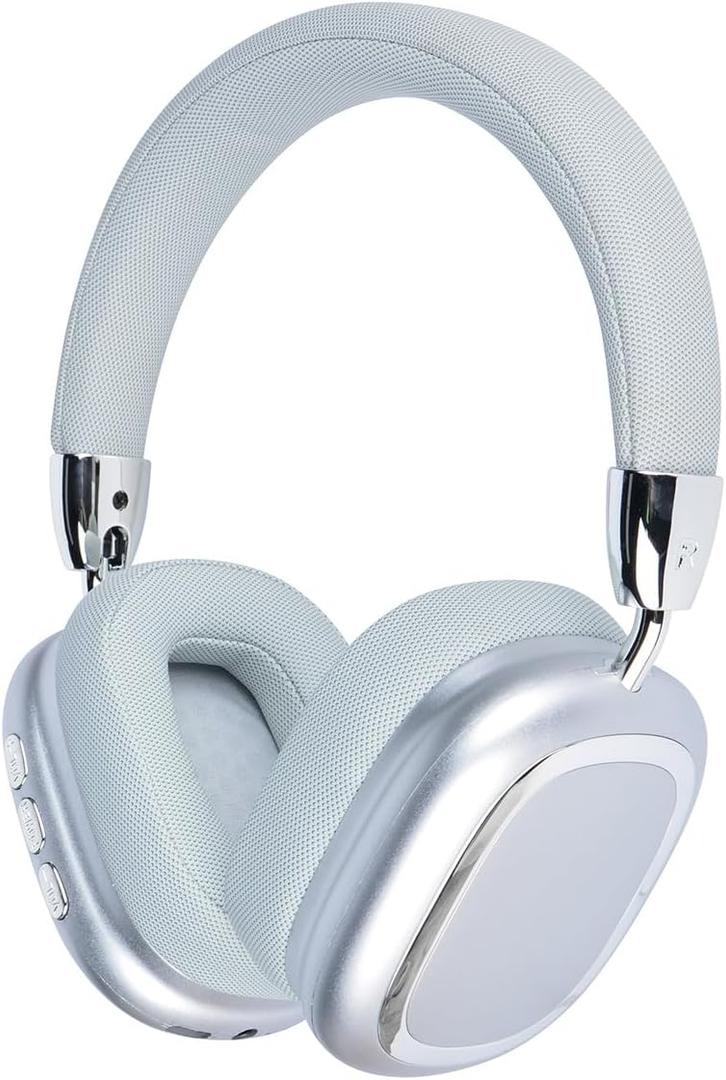 New Wireless Headset, Hifi Clear Call, Comfortable Fit With Head, Foldable, Rotatable, Stretchable. Compatible with Mobile Phones, Computers, MP3 and Other Devices. Wireless Headphones (Silvery)