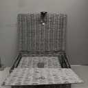 Homepeaz Set of 3 Woven Storage Basket Bin Wicker Hamper Stackable Box with Lid & Lock, Container Tote Cube Organizer for Nursery, Baby Toiletry, Diaper, Toys, Home Closet, Laundry, DVD, Book (Grey)