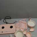 Cicicooie Mini Cooking Sets Real Kitchen for Food Making, Junior Easy Montessori Educational (Pink)