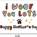 PUGAILA Funny Mother's Day Card from Dog,Cute Mothers Day Cards for Dog Mom Pet Lovers, Happy Mother's Day Cards From Puppy Pets, Dog Mom Gifts for Wife Women Girls