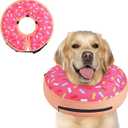 Supet Inflatable Dog Cone Collar Alternative After Surgery, Doggie Neck Donut Collar Recovery ECollar, Soft Dog Cone Dogs, XS