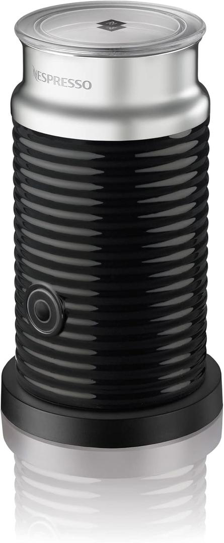 Nespresso Aeroccino 3 Milk Frother, Black, Steel