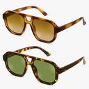 livho Trendy Polarized Square Aviator Sunglasses Women Men Square Eyewear Frame, Retro Sun Glasses for Women Men 2025 Shades