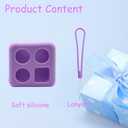 2 x Silicone Cover for Yoto Mini Player, Protective Sleeve Case Compatible with Audio Music Player (Purple)