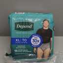 Depend Fresh Protection Adult Diapers, Incontinence Underwear for Men, Disposable, Maximum, ExtraLarge, Grey, 15 Count