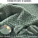 Sofa Covers Couch Covers for Sofa Pet Friendly Couch Cushion Covers Universal Sofa Covers Washable Stretch Slipcovers for Sectional Sofa (Texture Green,Back Cover M)