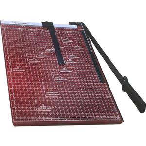 18 Inch Guillotine Paper Cutter - Heavy Duty Professional Paper Trimmer for Cardstock, Photos & Office Use - 12 Sheet Capacity with Safety Lock.