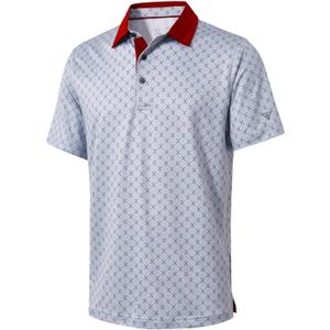 Golf Shirts for Men Dry Fit Short Sleeve Print Performance Moisture Wicking Polo Shirt, 5XL