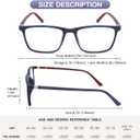 Reading Glasses for Men and Women, Spring Hinge Anti Blue Light Readers, Computer Eyeglasses