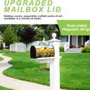 Sunflower Welcome Mailbox Cover Magnetic Standard Size 21x18 Inch Wooden Background Floral Letter Box Cover for Outdoor Garden Yard Decor