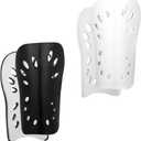 Soccer Shin Guards for Kids Youth, 2 Pairs Breathable Shin Pads for Boys Girls Teens Adults, Lightweight Football Equipment Cushion Protection for Men Women, M