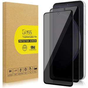 2 Pack Privacy Screen Protector for Samsung Galaxy S23 FE/ A54 5G [Anti-Spy Tempered Glass], Ultra HD, Anti-Scratch, Bubble-Free, Easy Install 9H Protective Glass for Galaxy S23 FE / A54 5G