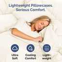 King Standard Pillow Cases Set of 2 - Soft Hotel Quality Pillowcase Covers - Comfy, Cozy & Fade Free - Wrinkle Resistant - Machine Washable Pillow Protectors - 2 Piece Set - King Standard Off White