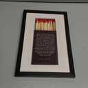 Framed Eat at Local Anthony Bourdain Matchbox Quote Canvas Wall Art Prints Vintage Matchbox Typography Picture Minimalist Motivational Literary Artwork for Office Study Home Decor 8x12inch
