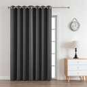Joydeco Blackout Curtains 95 Inches Long 1 Panel, Thermal Insulated Long Curtains& Drapes 1 Piece, Room Darkening Grommet Drapes for Living Room Bedroom Window (W70 x L95 Inch, Dark Grey)