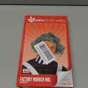 fun shack Mens Chocolate Factory Worker Wig Adults Bright Green Costume Accessory (One Size)