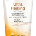 Jergens Ultra Healing Dry Skin Moisturizer, 1 Ounce Travel Lotion, for Absorption into Extra Dry Skin, with HYDRALUCENCE blend, Vitamins C, E, and B5 (Pack of 10)