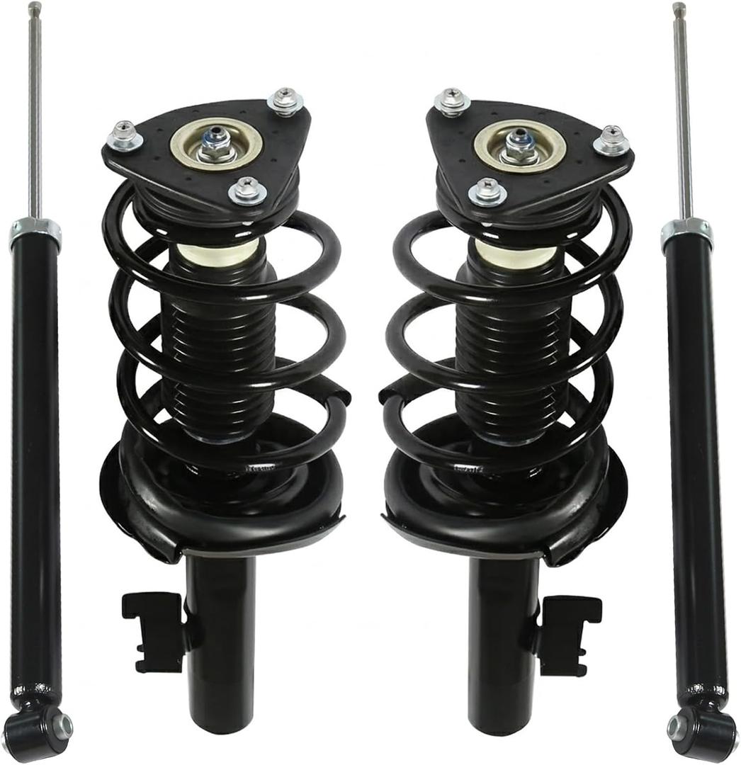 4PCS Front & Rear Struts Shock Absorbers Spring Assemblies Fit for 2004-2009 Mazda 3, for 2006-2010 Mazda 5# 172263 172264 343412