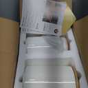 Sweejar Kitchen Canisters Ceramic Food Storage Jar Set, Stackable Containers with Airtight Seal Wooden Lid for Serving Ground Coffee, Tea, Herbs, Grains, Sugar, Salt - Set of 4 (White)