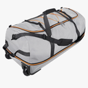 Expandable Soft-Sided Foldable Duffle Bag with 2 Rubber Wheels,Packable 32” Rolling Carry-On with Multi-Pockets & Compartments,Grey