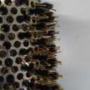 AIMIKE Round Hair Brush, Nano Thermal Ceramic & Ionic Tech, 2.1 Inch Barrel with Boar Bristles for Enhanced Texture, Golden, Hair Drying, Styling, Curling and Shine + 4 Free Clips