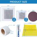 Drywall Repair Kit,Drywall Hole Patch Repair Kit to Fix Wall Surface Holes and Creak Damage with White Repair Putty 17OZ,8PCS Aluminum Repair Patchs,Scraper,Sanding Pad Fill Quick and Easy Solution (19-in-1 SET (2 Cans of Spackle))