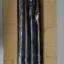 Black Long Curtain Rod Tension Shower Curtain Rods 30 to 120 inch Adjustable Spring Heavy Duty Rods for Bathroom Windows Outdoor No Drill No Slip Spliced and Telescopic Design