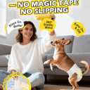 Dono Dog Diapers Female with Stretchy Waist-32Pcs, Disposable Full Wraps Female Puppy Dog in Heat Period Diapers, 360 Leak-Proof Super Absorbent Doggie Puppy Diaper